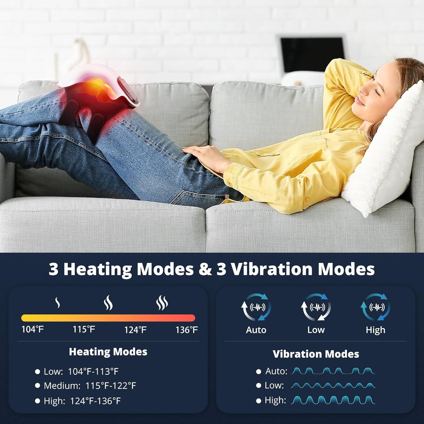 Heartly Living Red Light Therapy Knee Massager