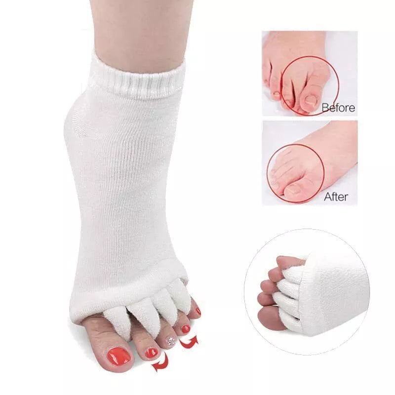 Corrective Toe Spacer Socks | Super Soft Foot Pain Relief & Bunion Corrector