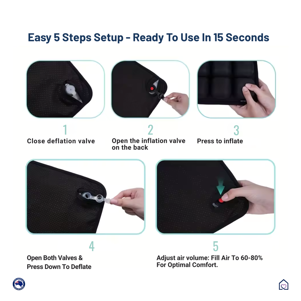 AirForm™ | Inflatable Travel Cushion