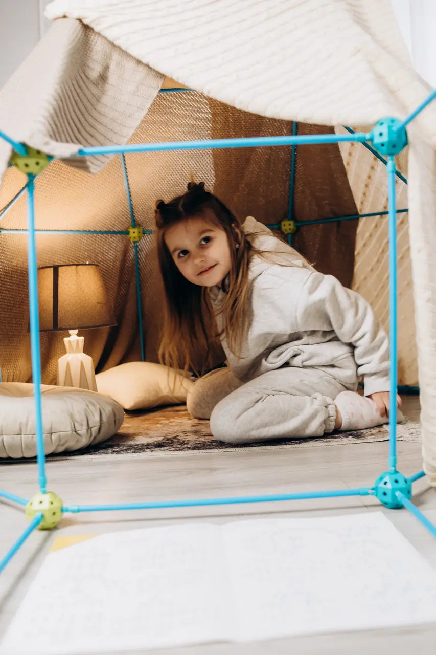 Kids Fort Building Kit: Screen-Free STEM Construction Set