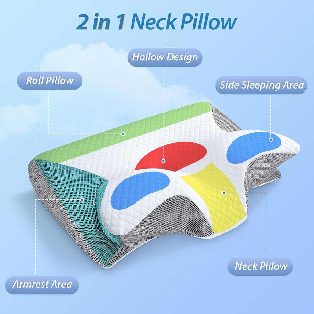 Heartly Living Ergonomic Foam Pillow, EOFY Bestseller
