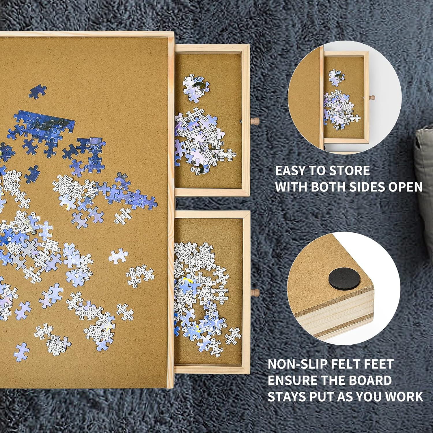 PuzzleMate (2000 Pcs) Wooden Puzzle Board