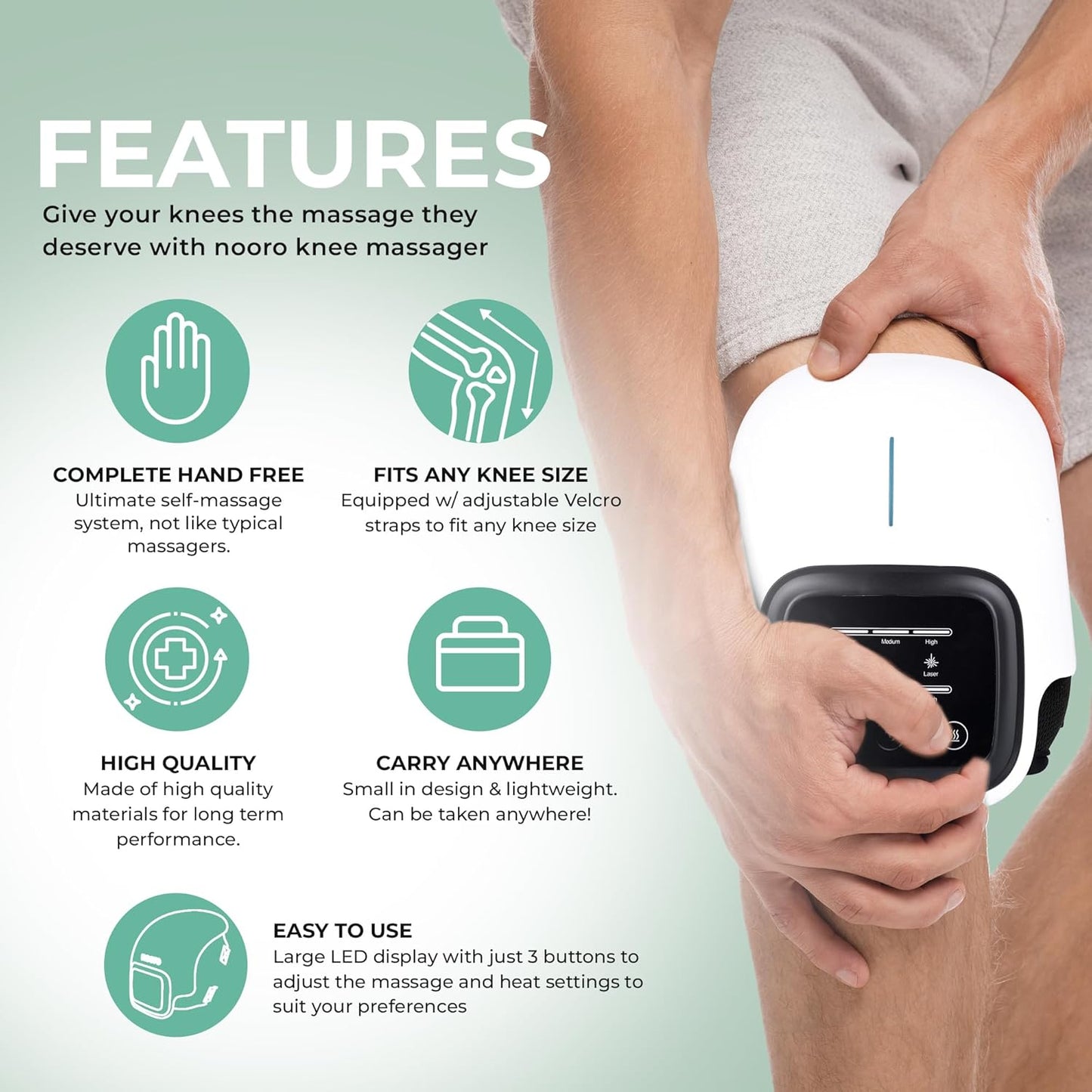 Heartly Living Red Light Therapy Knee Massager