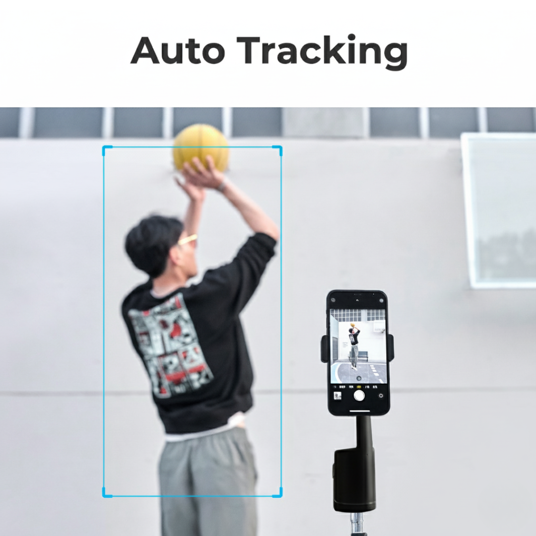 SmartAuto 360™, AI-powered Smart Camera Mount & Selfie Robot