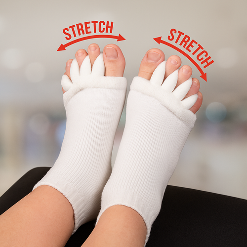 Corrective Toe Spacer Socks | Super Soft Foot Pain Relief & Bunion Corrector