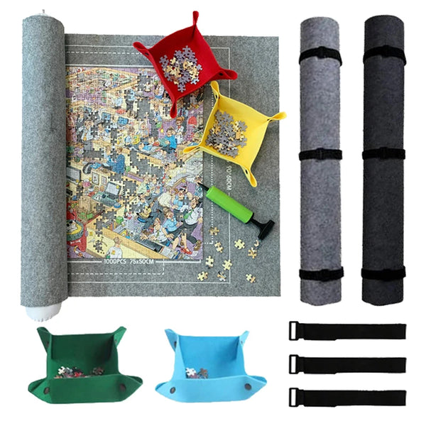 Portable Puzzle Roll Up Storage Mat