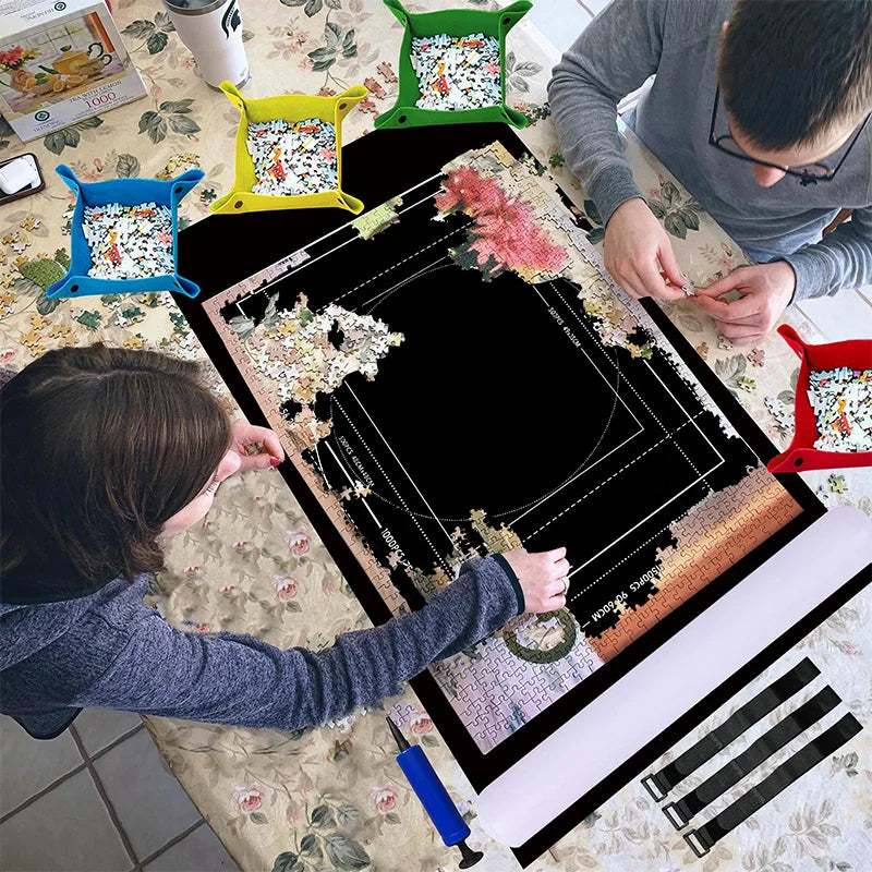 Portable Puzzle Roll Up Storage Mat