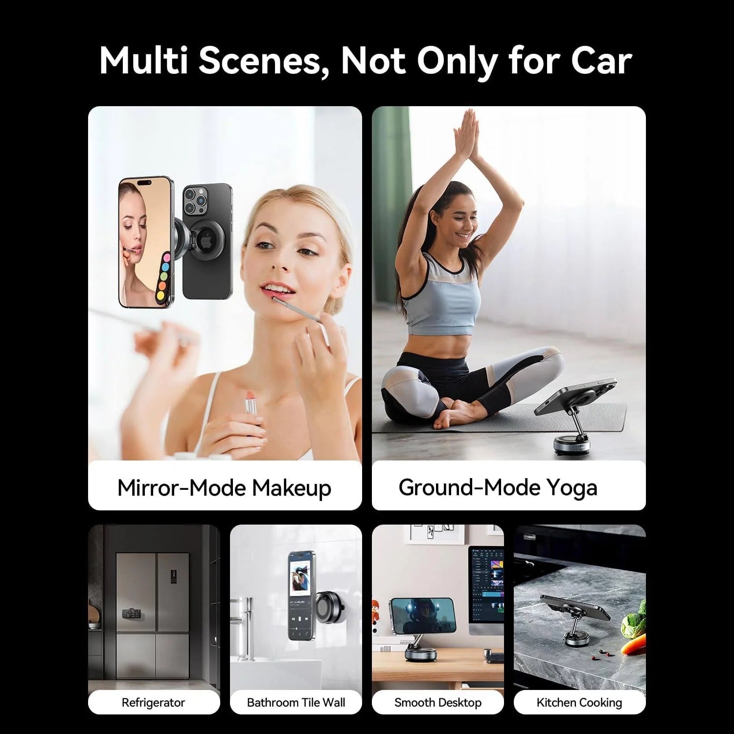 MagHold™ Car Mount | Magnetic Phone Holder for Dashboard, Windscreen & Desk