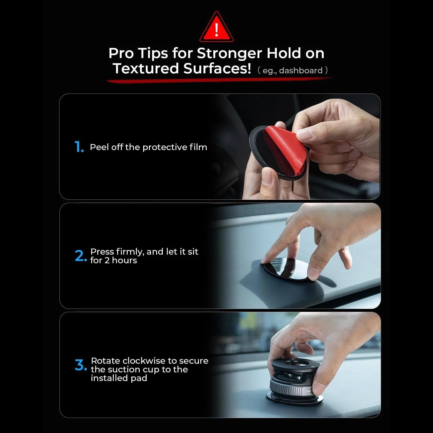 MagHold™ Car Mount | Magnetic Phone Holder for Dashboard, Windscreen & Desk