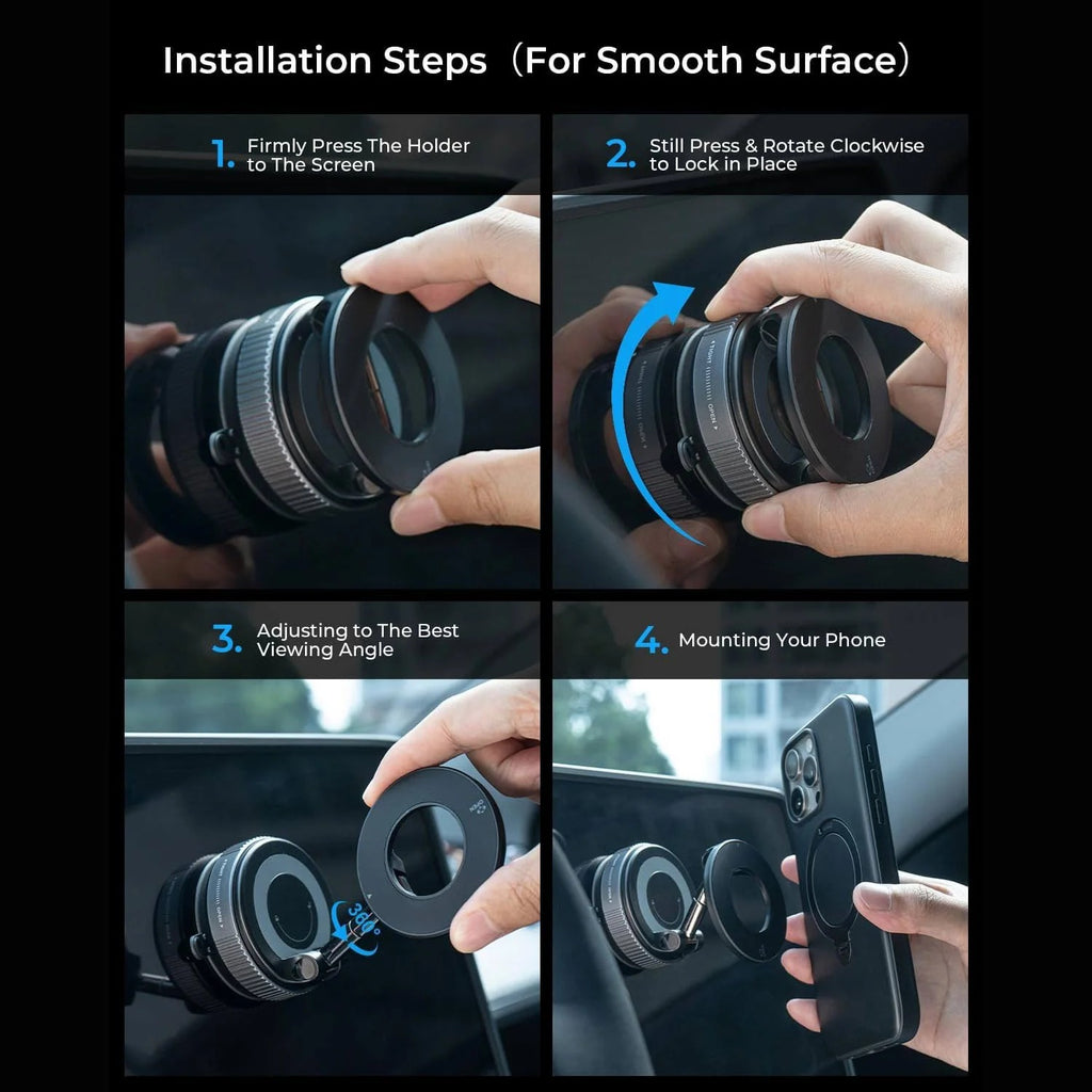 MagHold™ Car Mount | Magnetic Phone Holder for Dashboard, Windscreen & Desk
