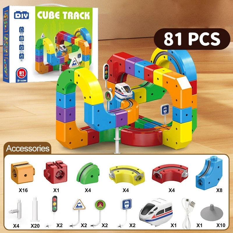 ClickRail | Magnetic Track Builder Train Set