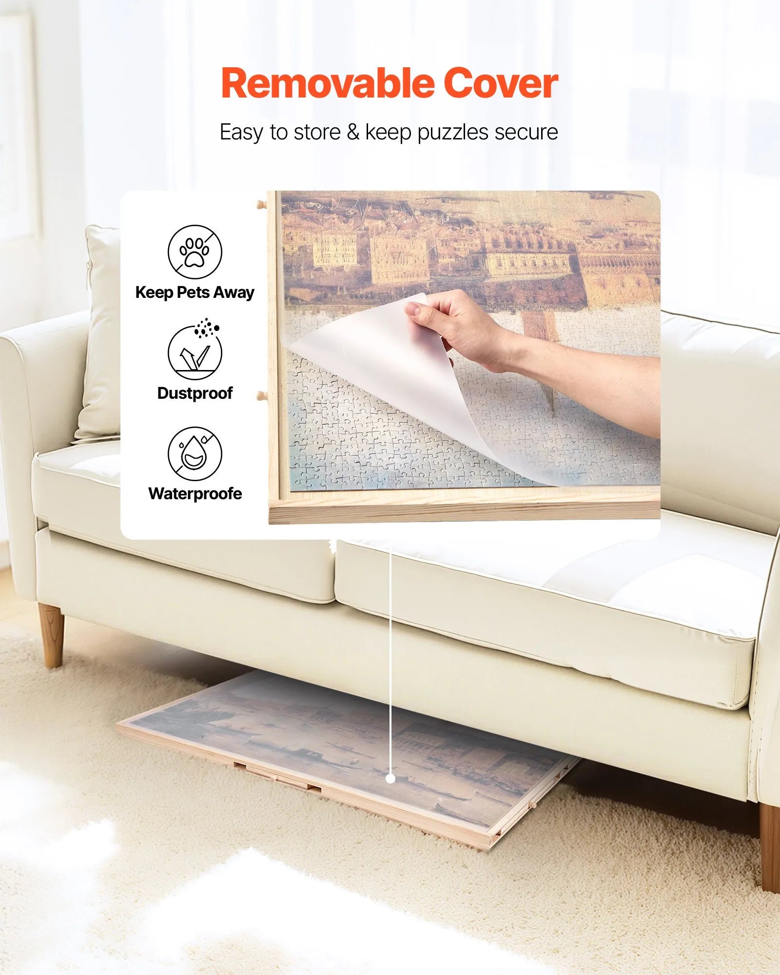 PuzzleMate (2000 Pcs) Wooden Puzzle Board