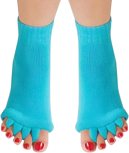 Corrective Toe Spacer Socks | Super Soft Foot Pain Relief & Bunion Corrector