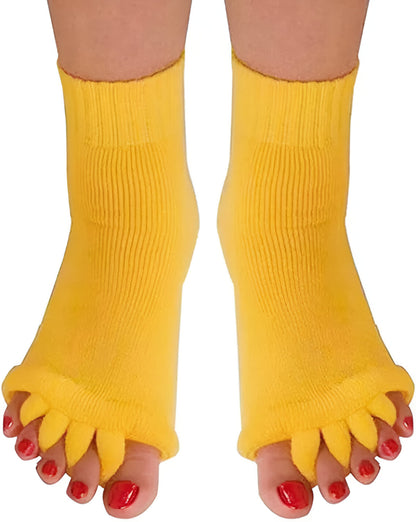 Corrective Toe Spacer Socks | Super Soft Foot Pain Relief & Bunion Corrector